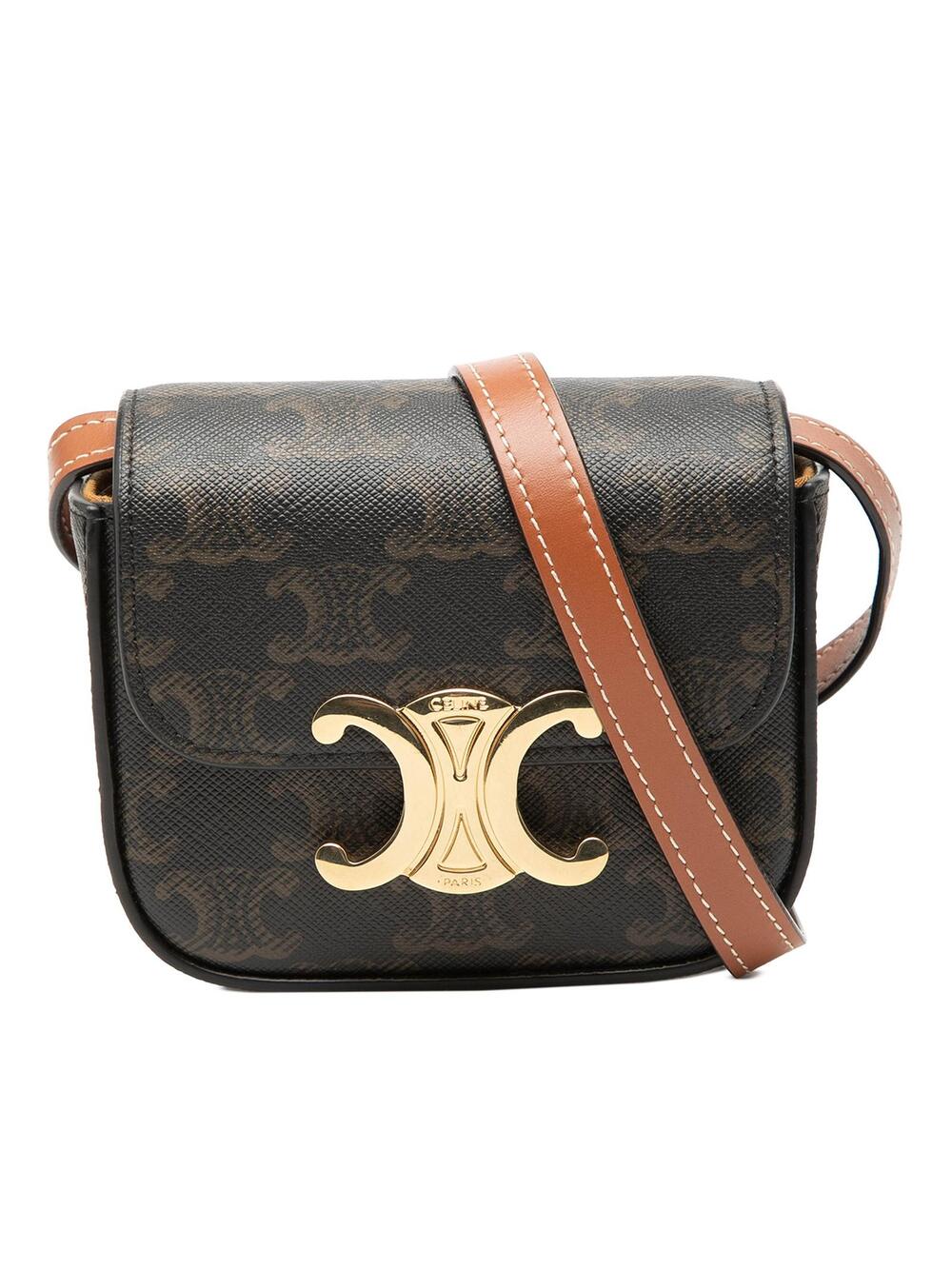 Celine Mini Triomphe Coated Canvas #349876C10B